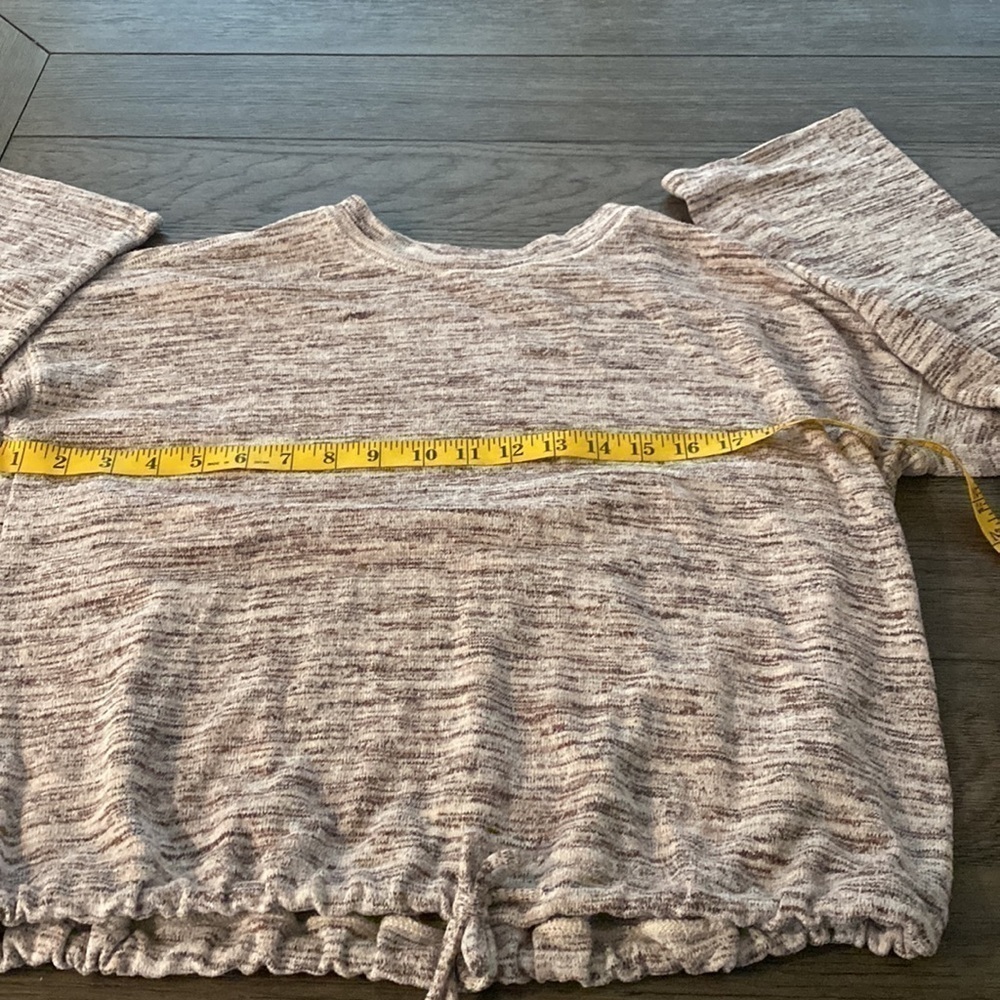 Aerie Earthy around Neck Knit Long sleeve drawcord waist sweater | XS - Picture 9 of 11